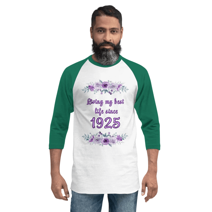 Floral Best Life since 1925 Raglan Tee product image (2)
