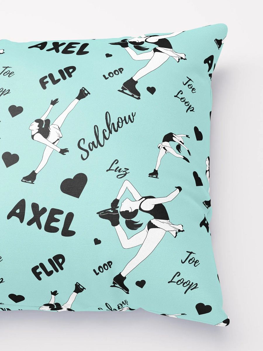Ice Skating Passion Pillow Light Blue product image (3)