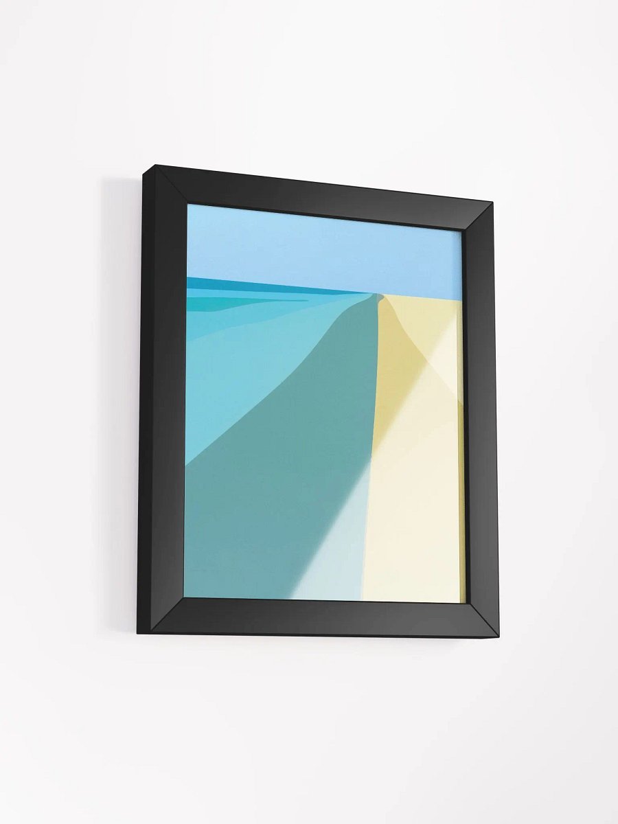 Framed Poster of an Abstract Sand Bank product image (2)