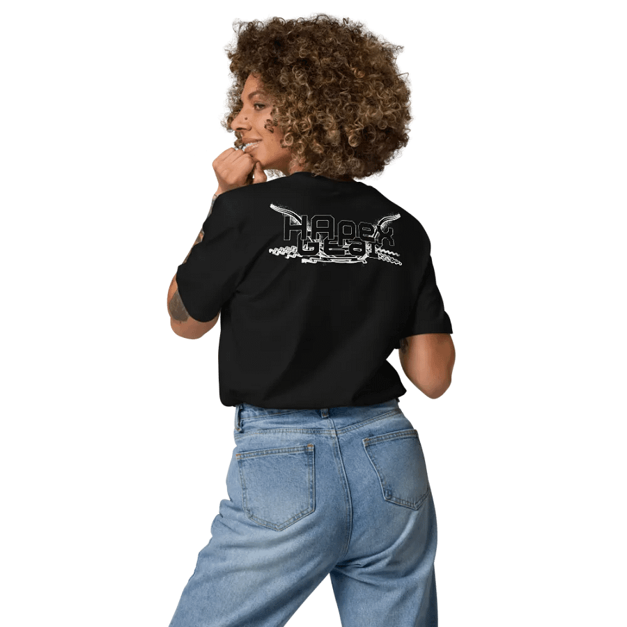Organic Cotton T-Shirt - Embroidered - Black HApex Gear Black Logo product image (8)