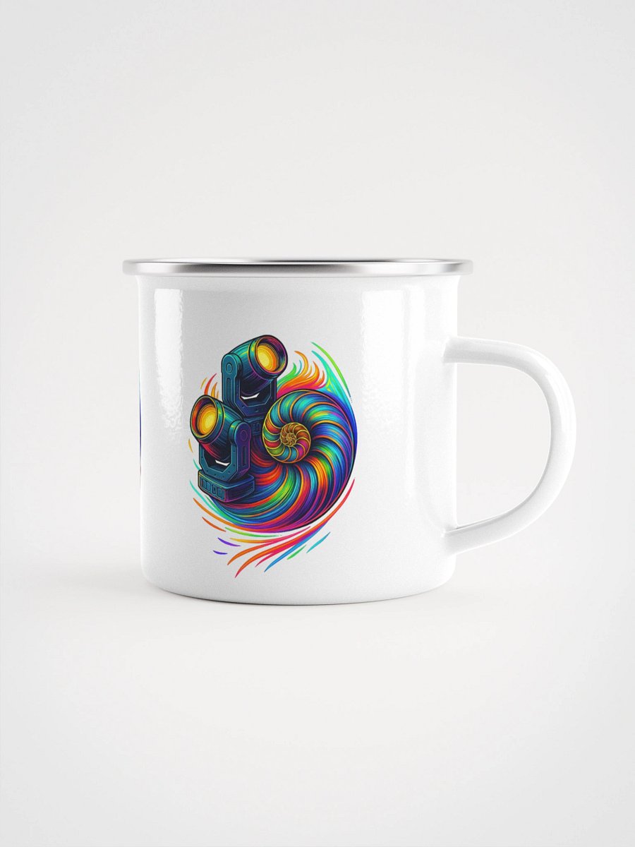 Theatrically Jerry: "Neon Nautilus" Moving Head LightEnamel Mug product image (1)