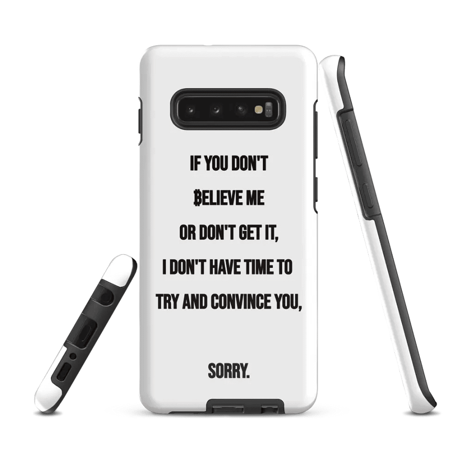 SATOSHI Quote - Samsung Hard Case product image (3)