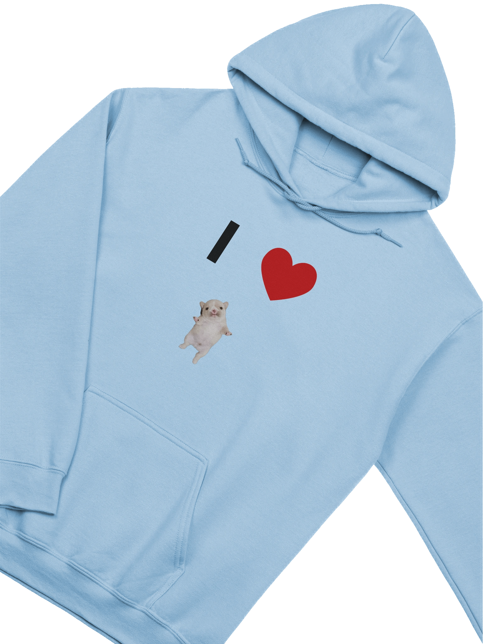 I HEART PIBBLE (hoodie) - light colors product image (11)
