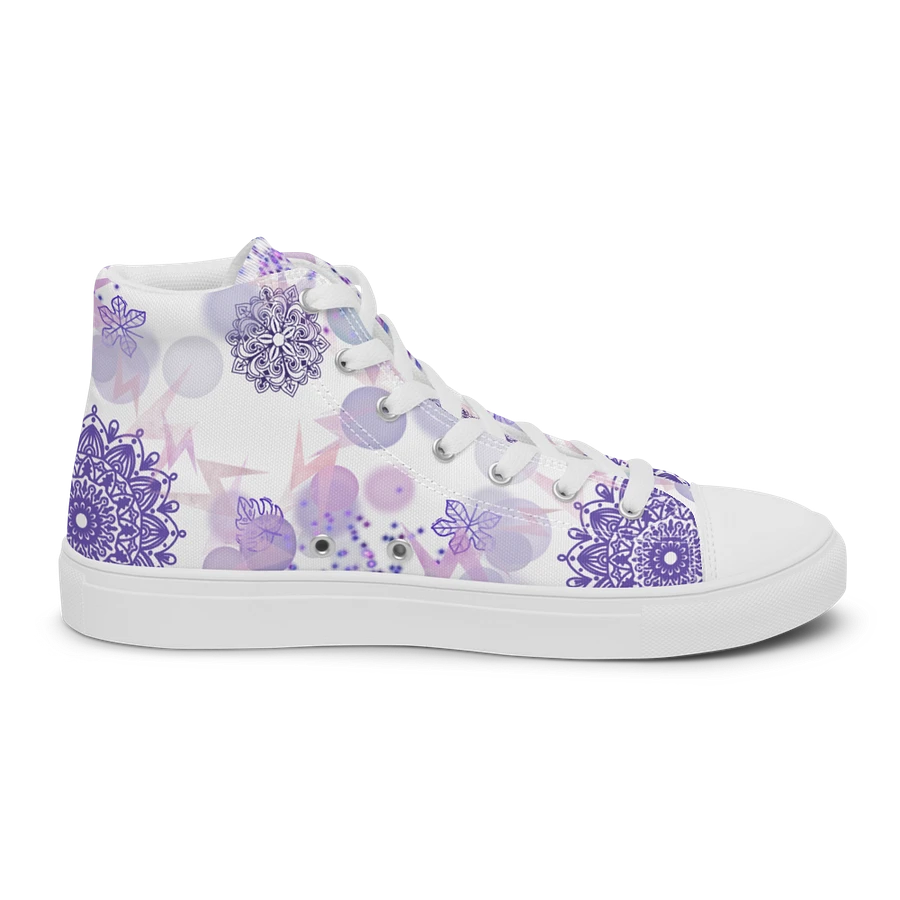 Lilac Mandala Lace Up Womens Shoes product image (5)