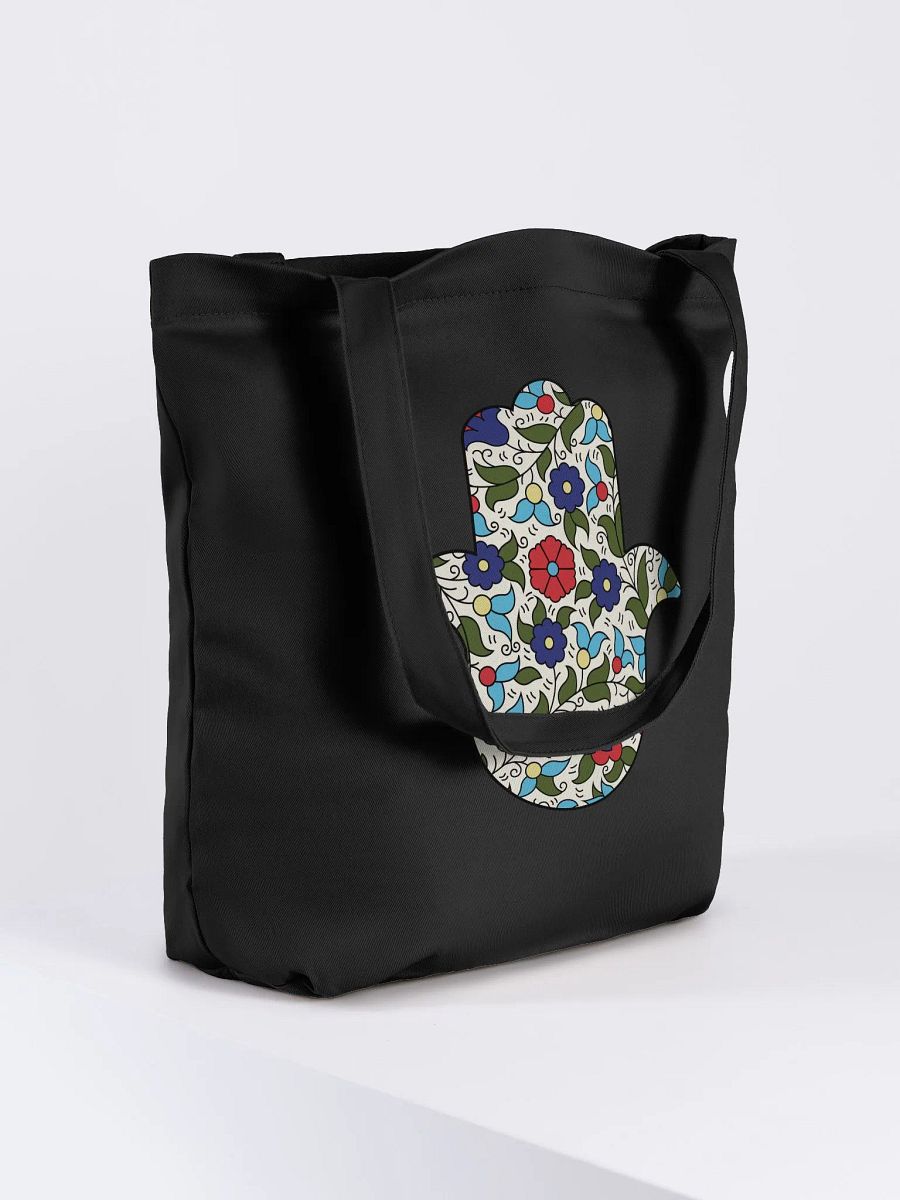 Hamsa Hand Khalili Floral Tote Bag product image (8)