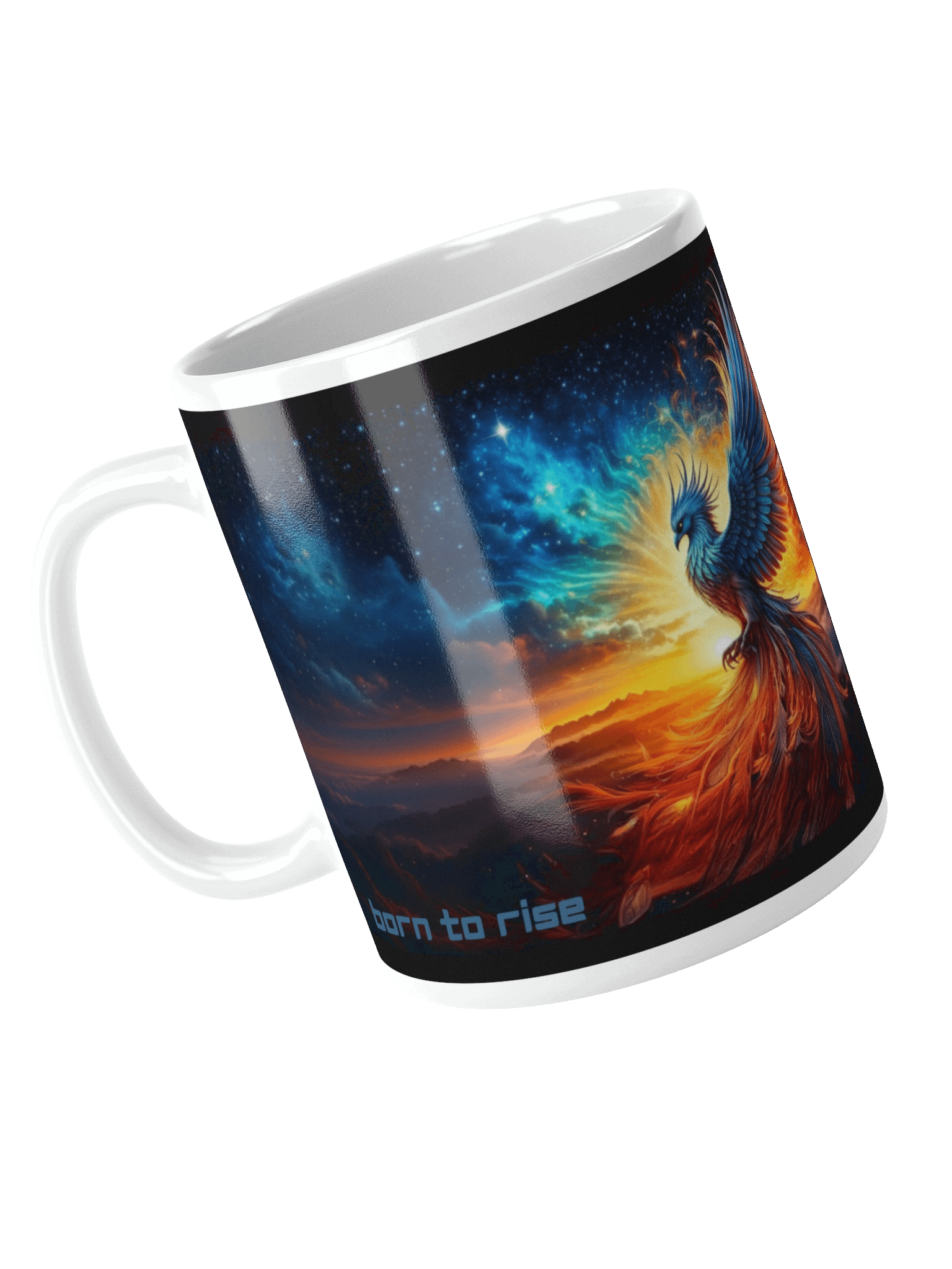 Reset. Reignite. Rise. Momentum Mug – Phoenix Cosmic product image (1)