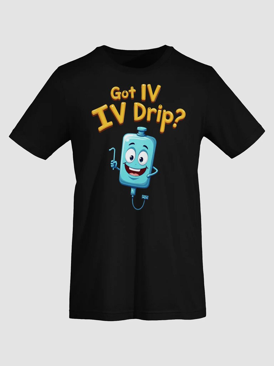 Cheerful IV Drip Cartoon T-Shirt product image (67)