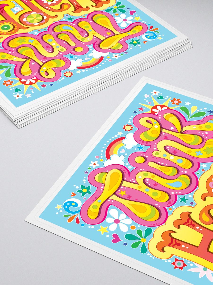 Think Happy Sticker product image (3)