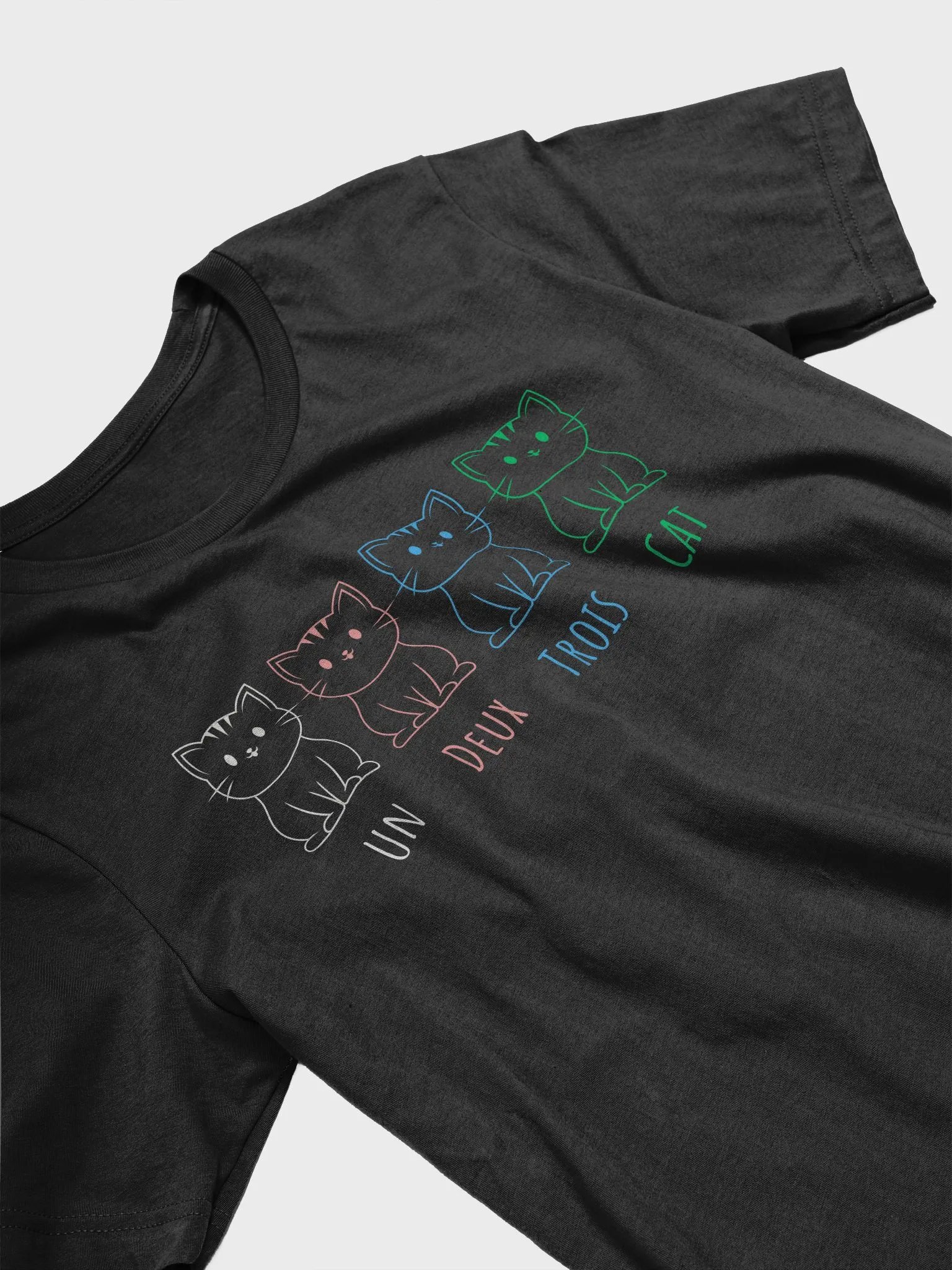 Pixelated Feline Fantasia Tee/ Funny French Twist product image (5)