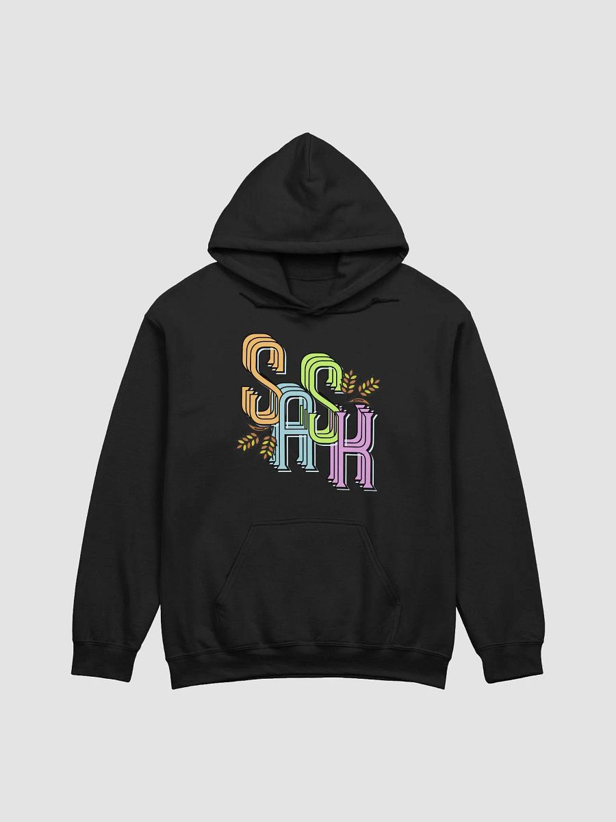 SASK Saskatoon Saskatchewan Colorful Leafy Lettered Hoodie product image (1)