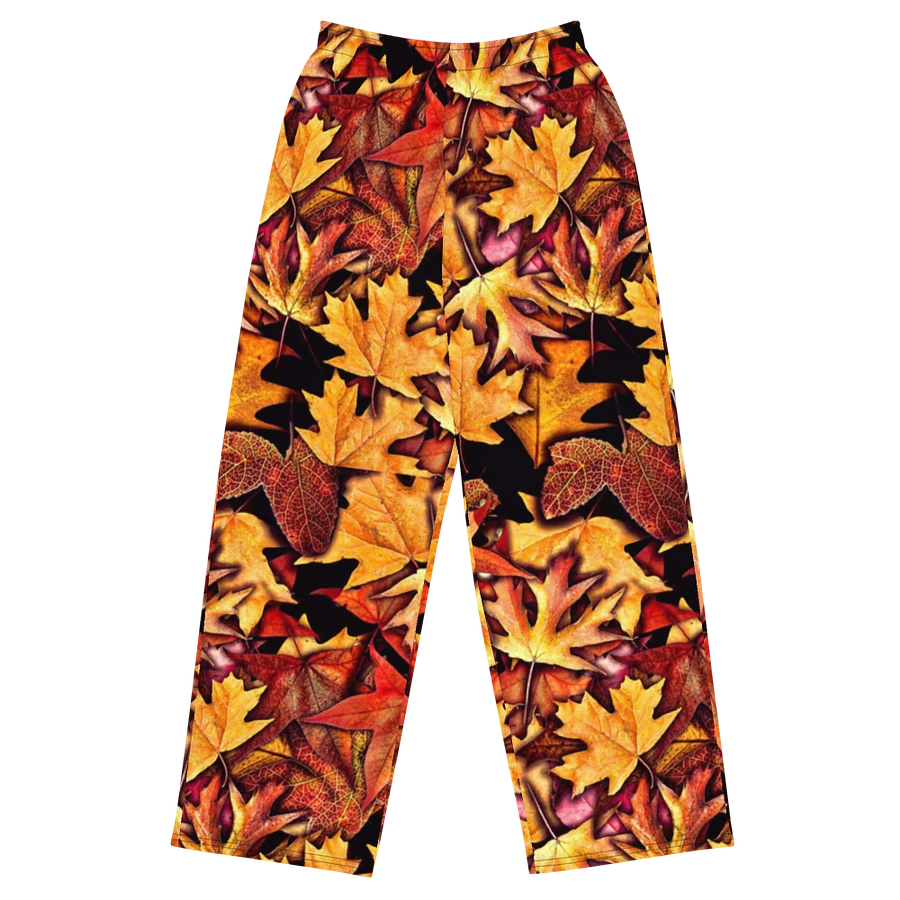 Fall Leaves Pattern Wideleg Pants product image (2)