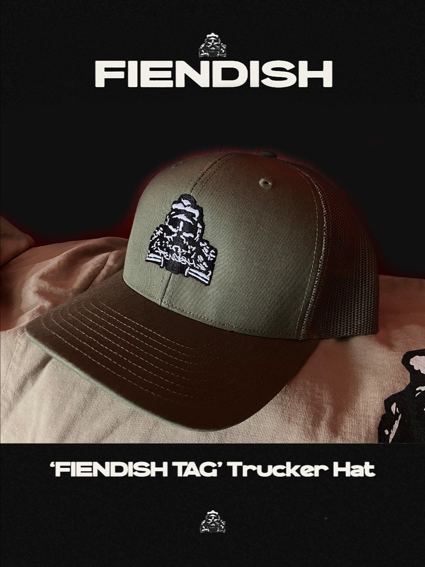 'FIENDISH TAG' Trucker Hat product image (1)