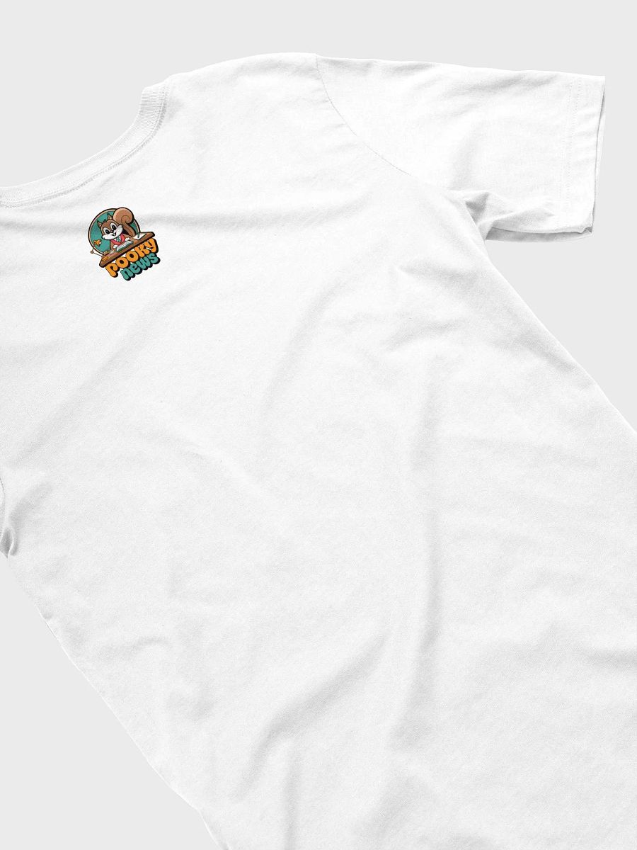 Super Soft and Flattering Tee: Pooky News, retro, desk, greens and neutrals product image (4)