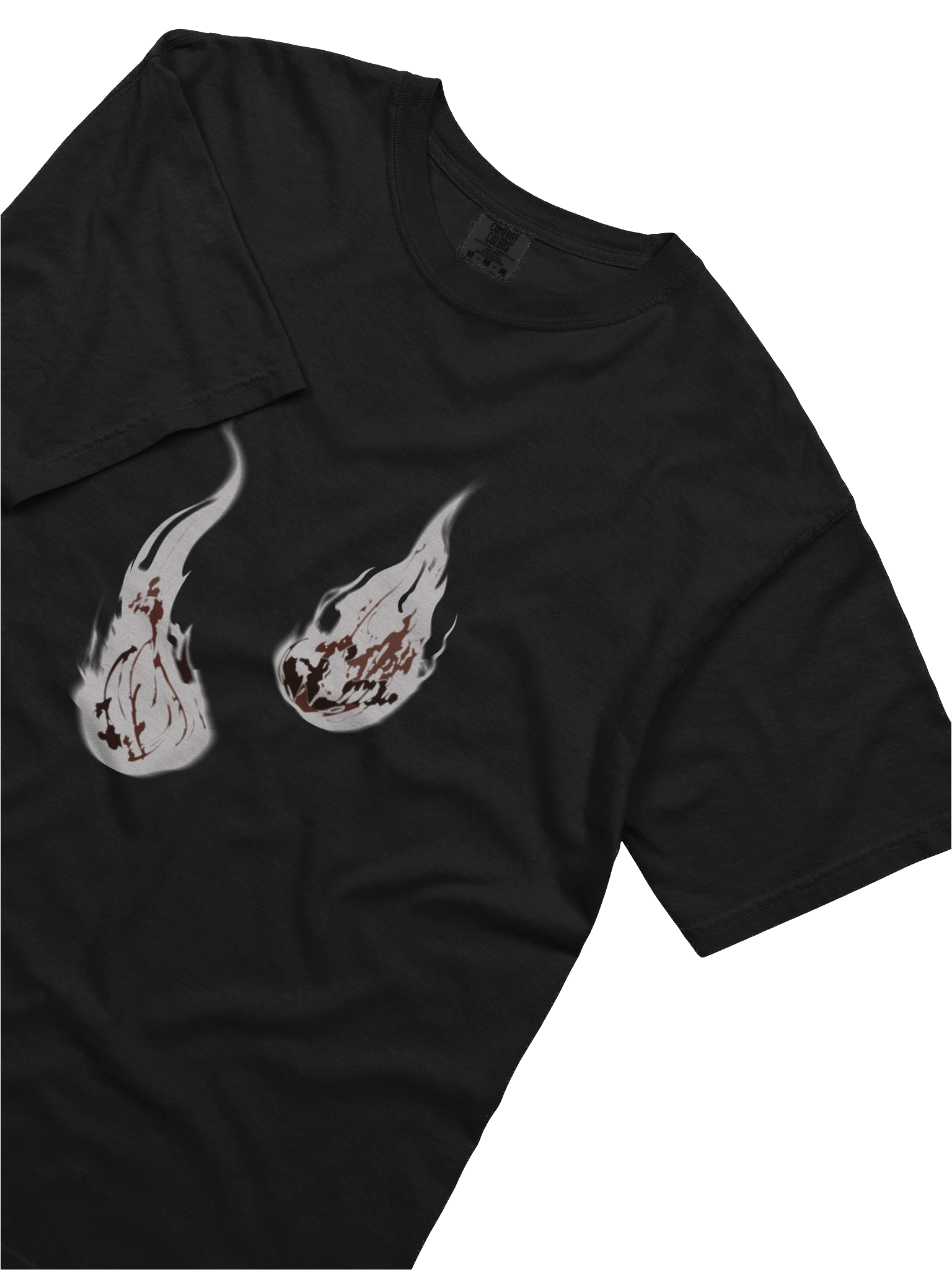 JJK Black T-Shirt White Flame Alternative product image (3)