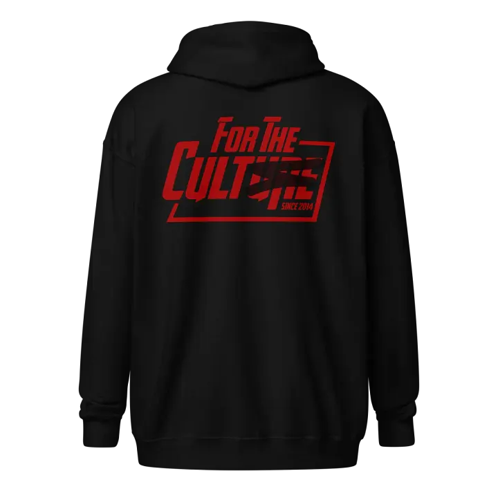 For the Culture Red / Black Zip Up product image (1)
