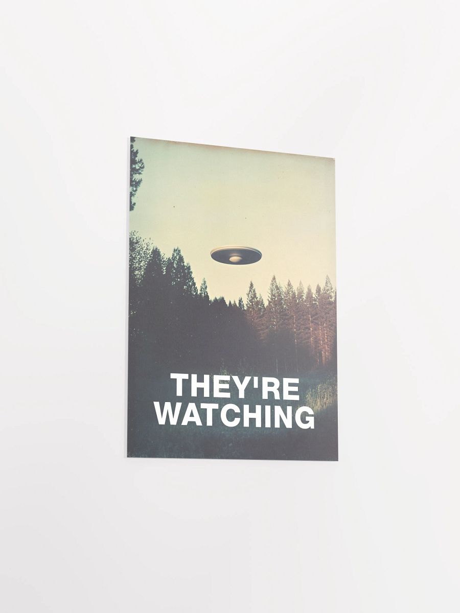 They're Watching/The X-Files poster, S09E06 2002 — sci-fi poster, movie art, I want to believe poster, space print, aliens wall decor product image (8)