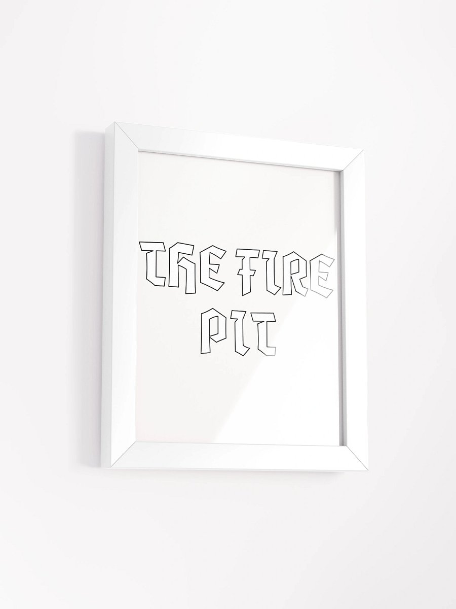 Inferno Typography: Framed Matte Poster product image (8)