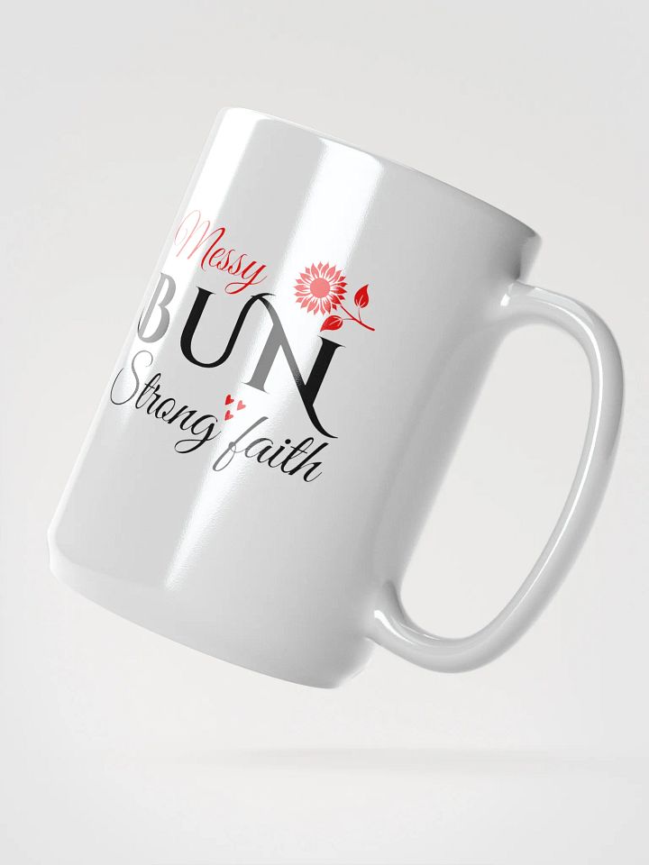 Strong Faith White Glossy Ceramic Mug. product image (2)