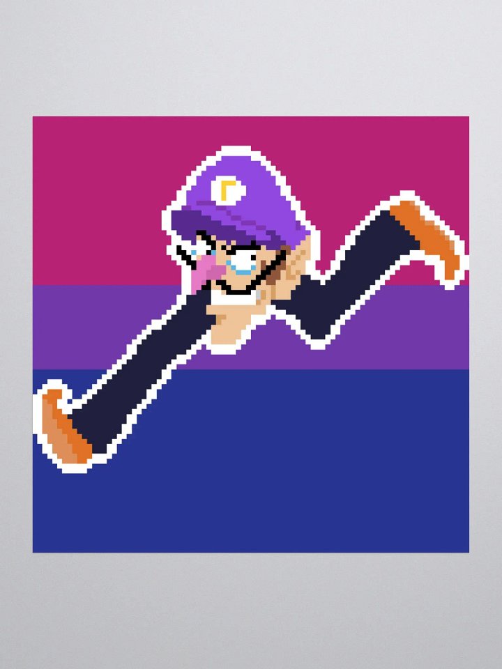 Bisexual Waluigi /// Sticker product image (3)