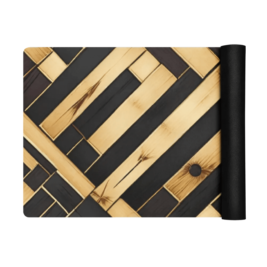 Bamboo and Ebony Grain Yoga Mat product image (3)