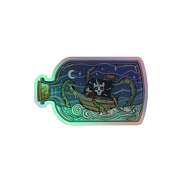 Captain Ibo Holographic Sticker product image (2)