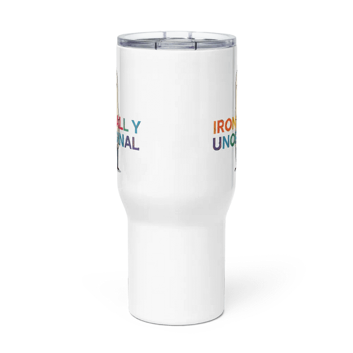 "Ironically Unoriginal" Stainless Steel Travel Mug product image (2)