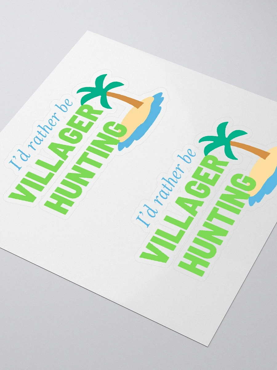 i'd rather be villager hunting stickers product image (3)
