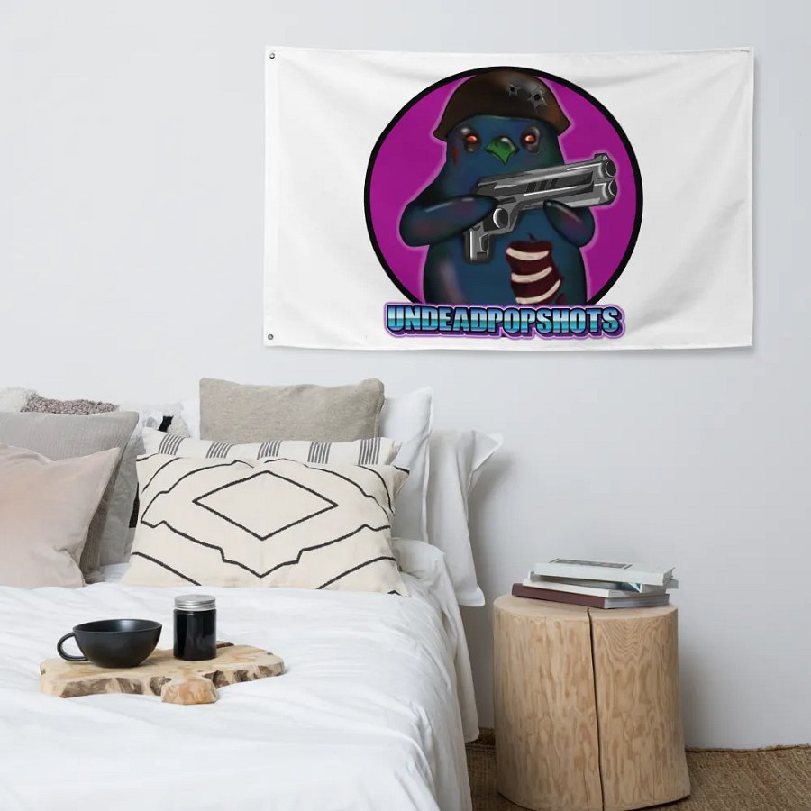 UndeadPopShots Penguin Flag Logo Color Dark Pink product image (4)
