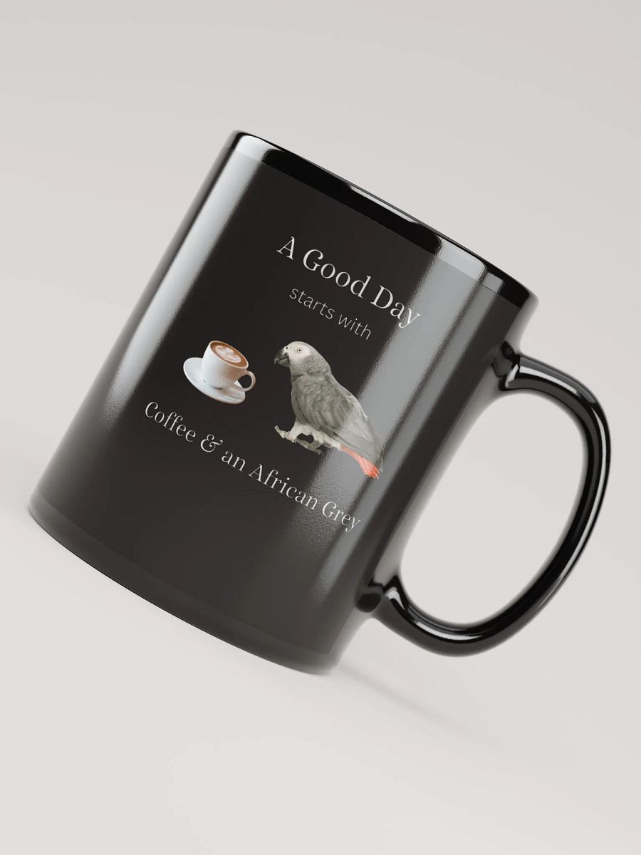 African Grey Parrot Cappuccino Mug product image (4)