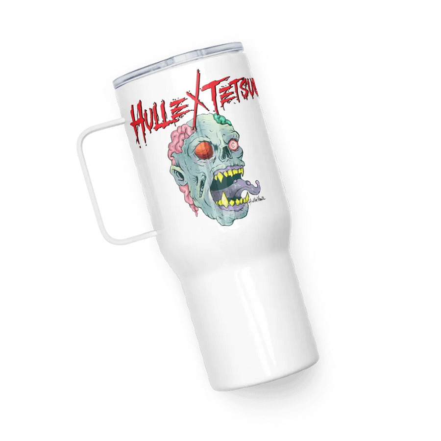 Gimme Brain Travel Mug with a Handle (HulleVane Design) product image (5)