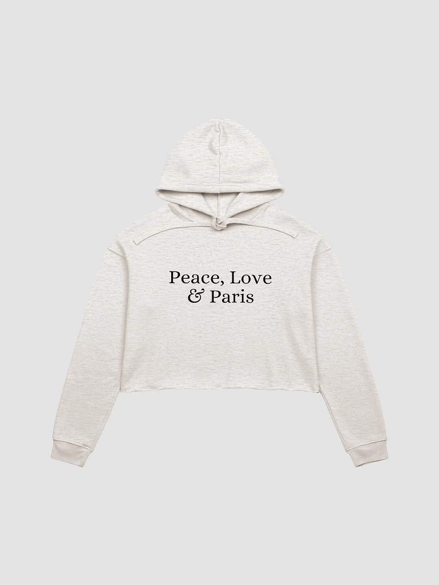 Peace, Love and Paris Cropped Hoodie product image (4)