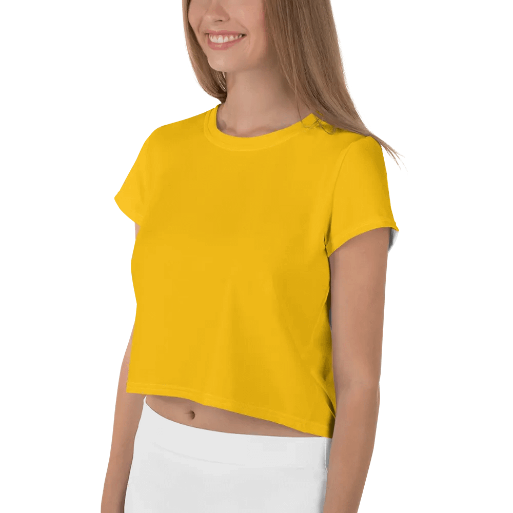 Amber Color Women's Crop T-Shirt product image (3)