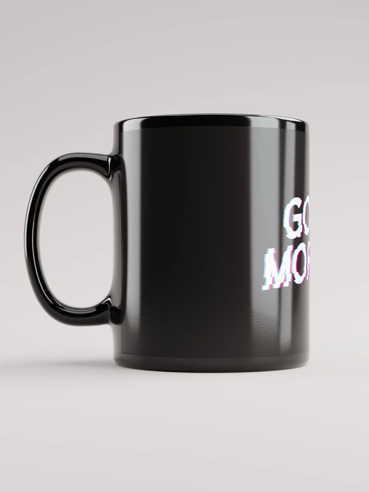 Good Morning Black Glossy Mug product image (6)