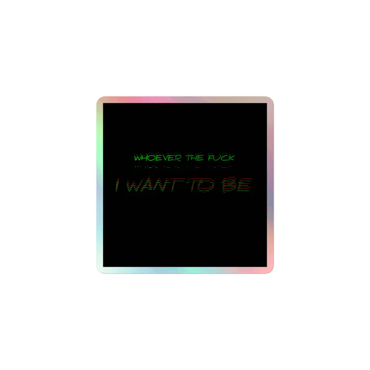 Identity Glitch Holographic Sticker Set product image (1)