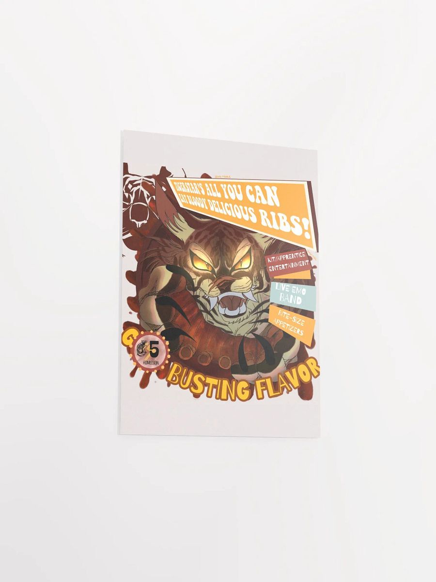 Tiger's Bloody Delicious Ribs! || Poster product image (6)