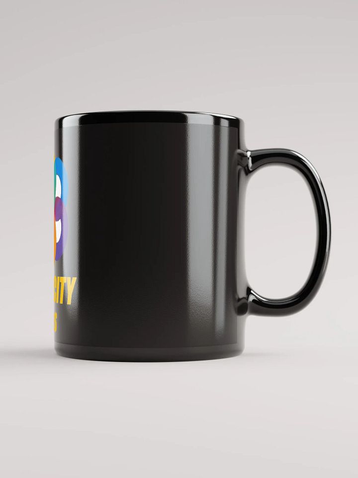 Simplicity Speaks Black Glossy Mug product image (1)