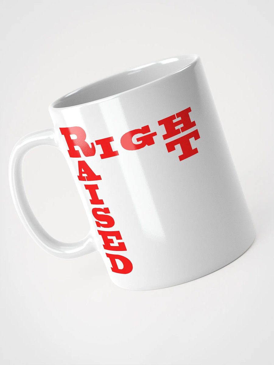 Raised Right White Mug product image (6)