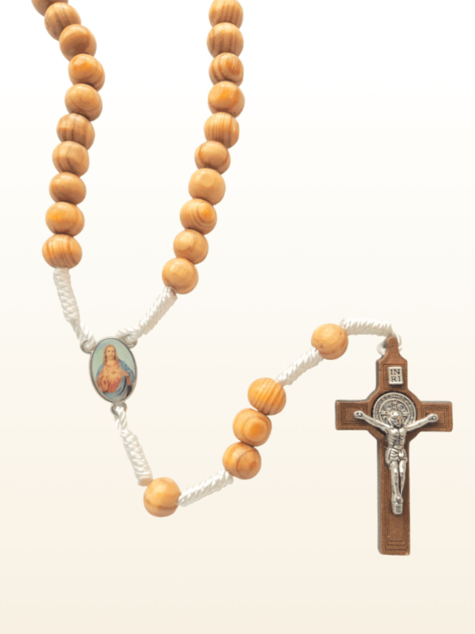 Sacred Heart Rosary with St Benedict Crucifix product image (8)
