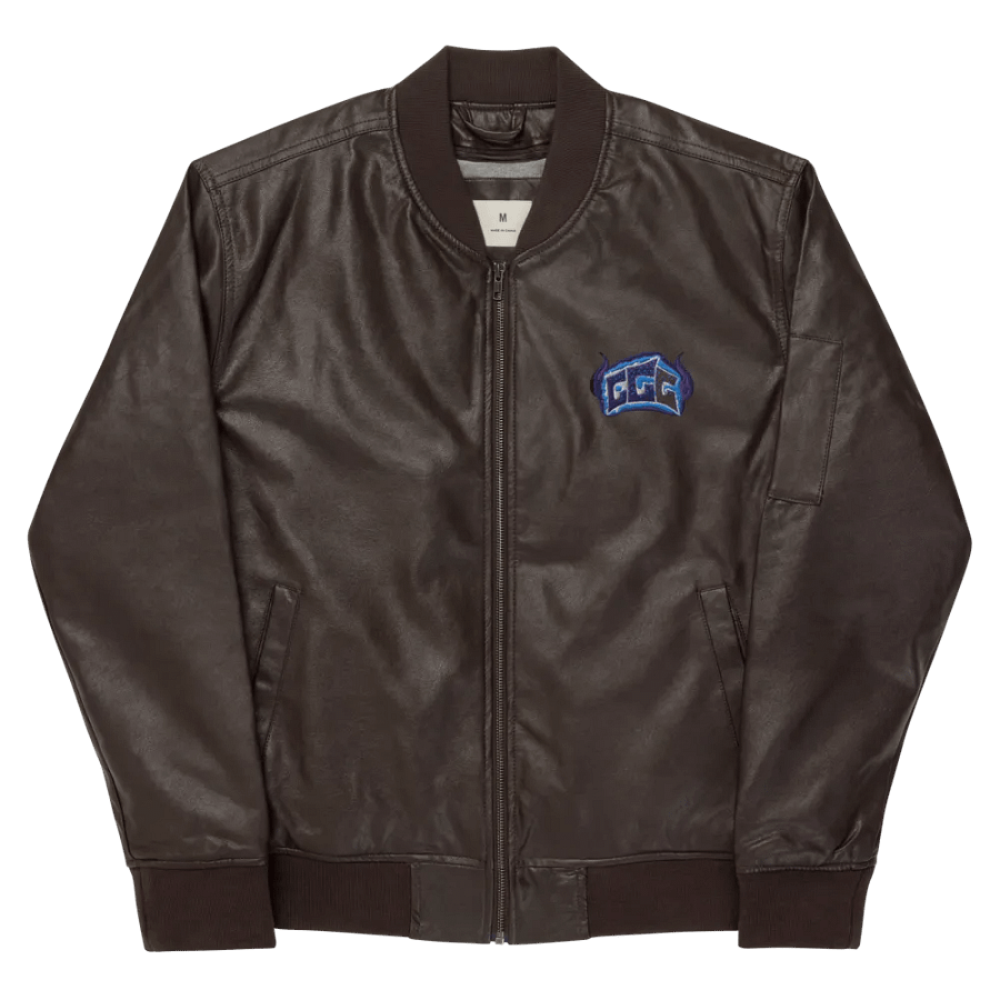 GGG Fire Logo Leather Jacket product image (9)