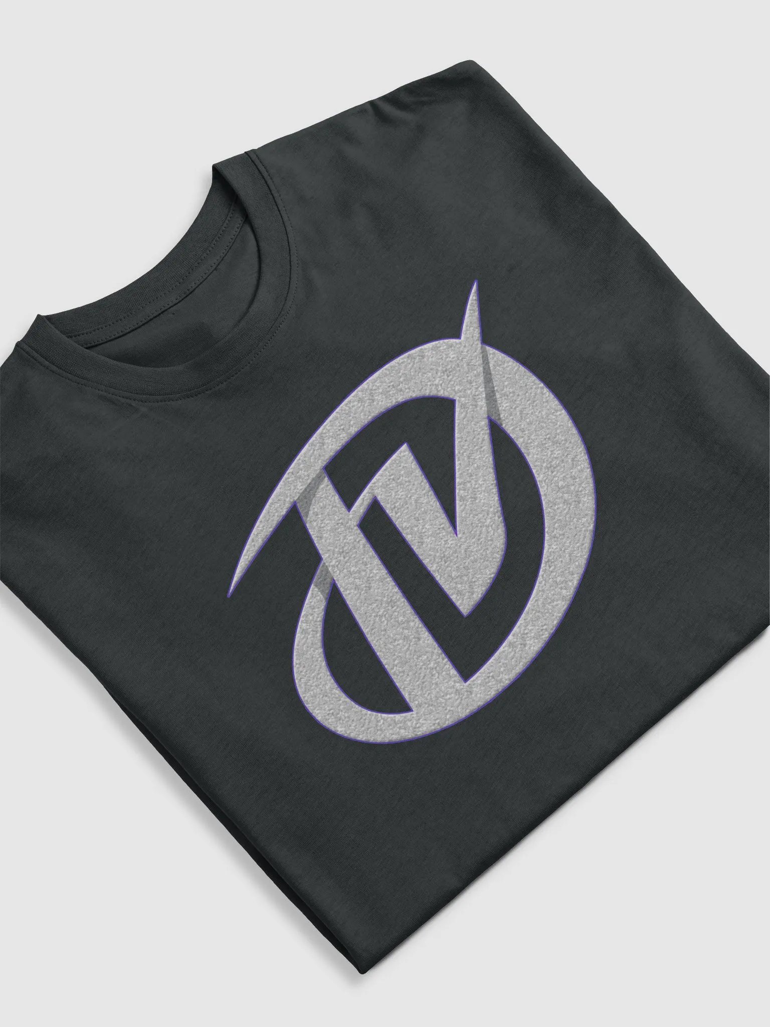 DV Logo Heavyweight Tee (Grey texture w/ Purple outline) product image (5)