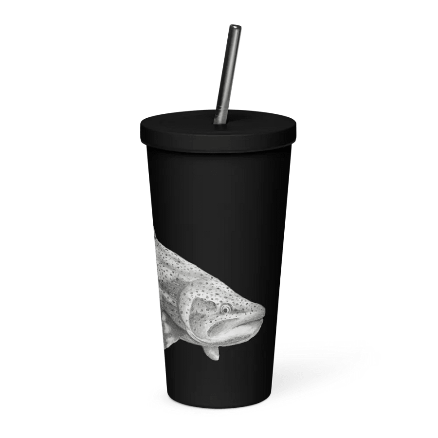 Trout Drawing Straw Cup product image (6)