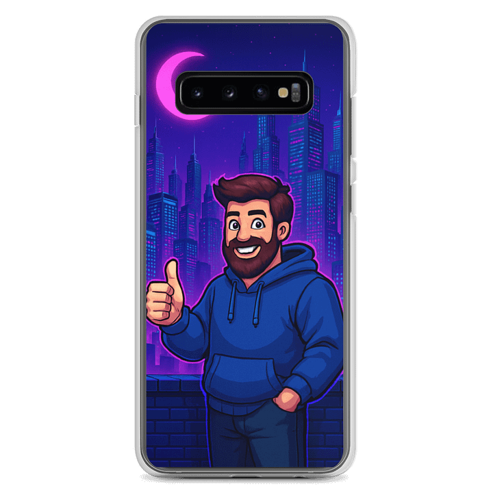 Thumbs Up City – Neon Pixel Samsung Case product image (2)