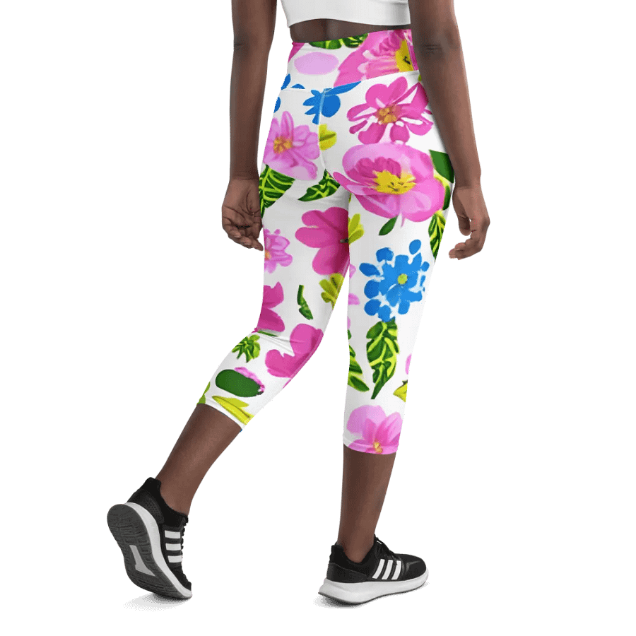 Floral Fusion Capri Leggings product image (9)