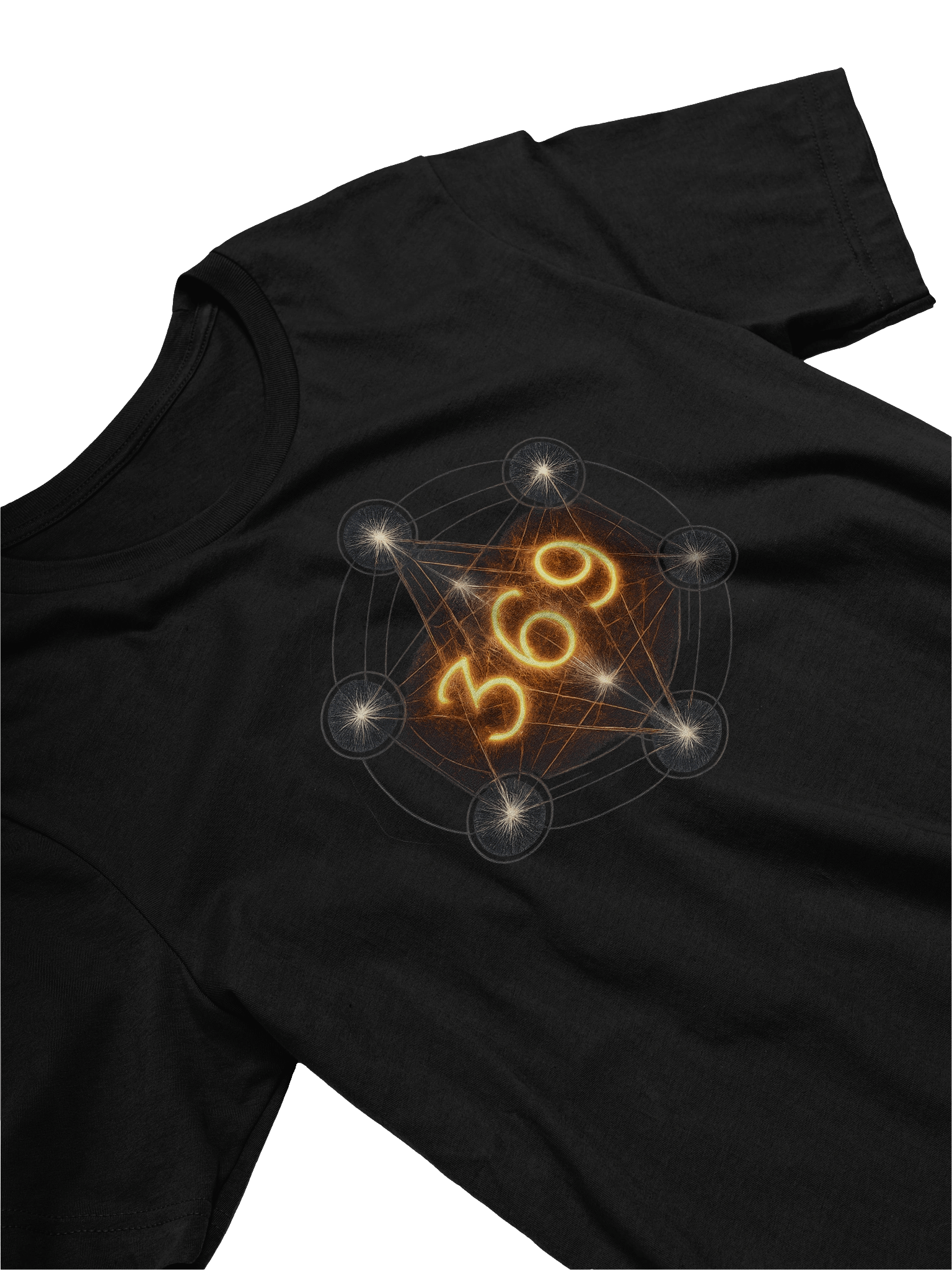 369 Manifestation Metatron Cube Sacred Geometry Spiritual Law of Attraction Tee Shirt product image (3)