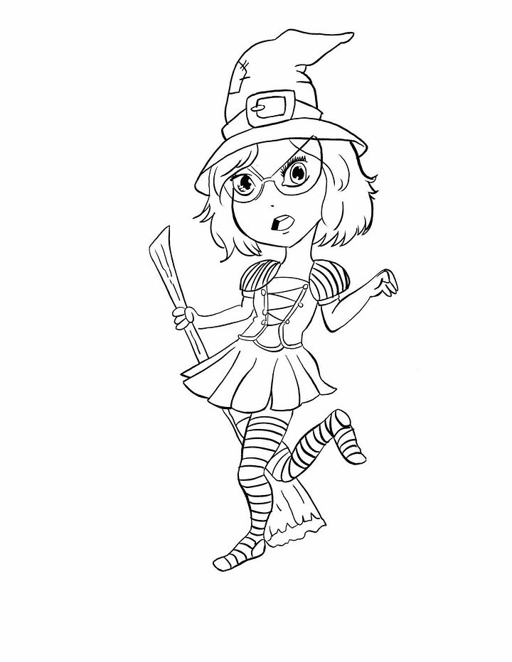 Chibi Abby Coloring Page product image (1)