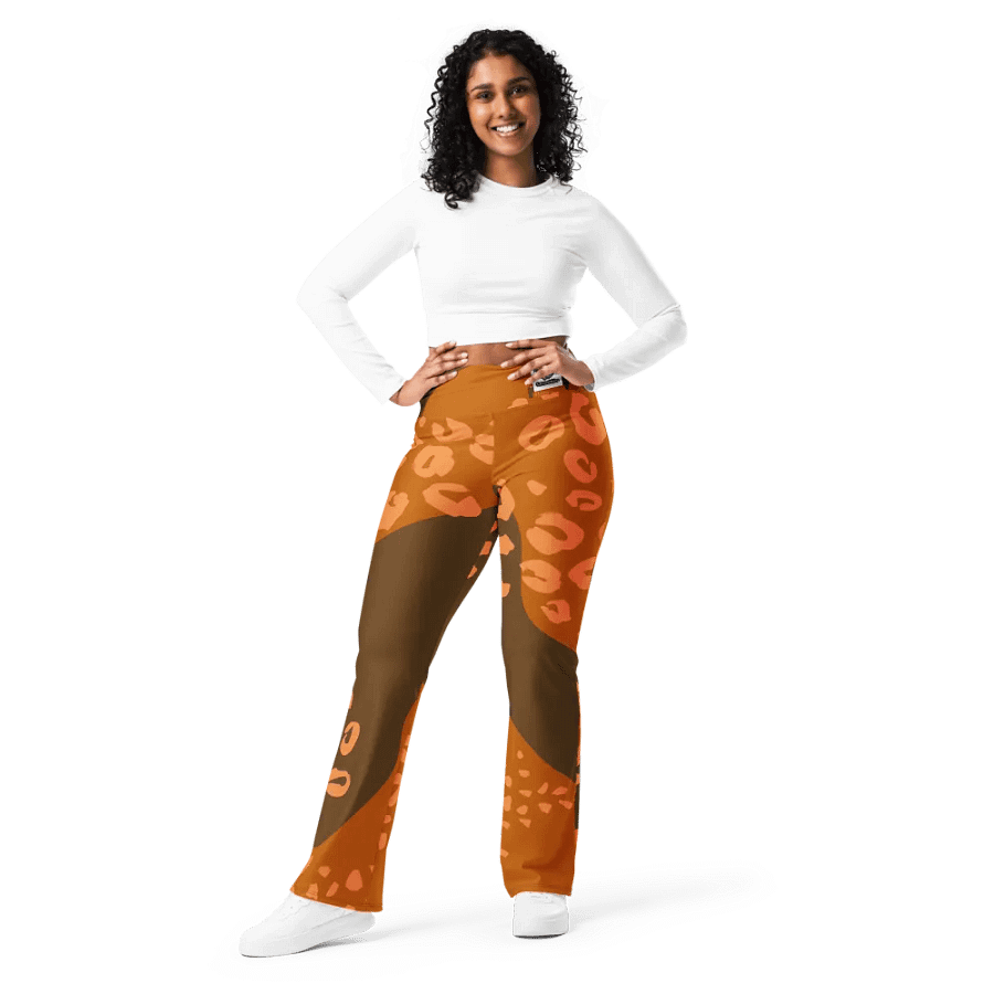 Orange Wildcat Whimsy Flare Leggings product image (8)