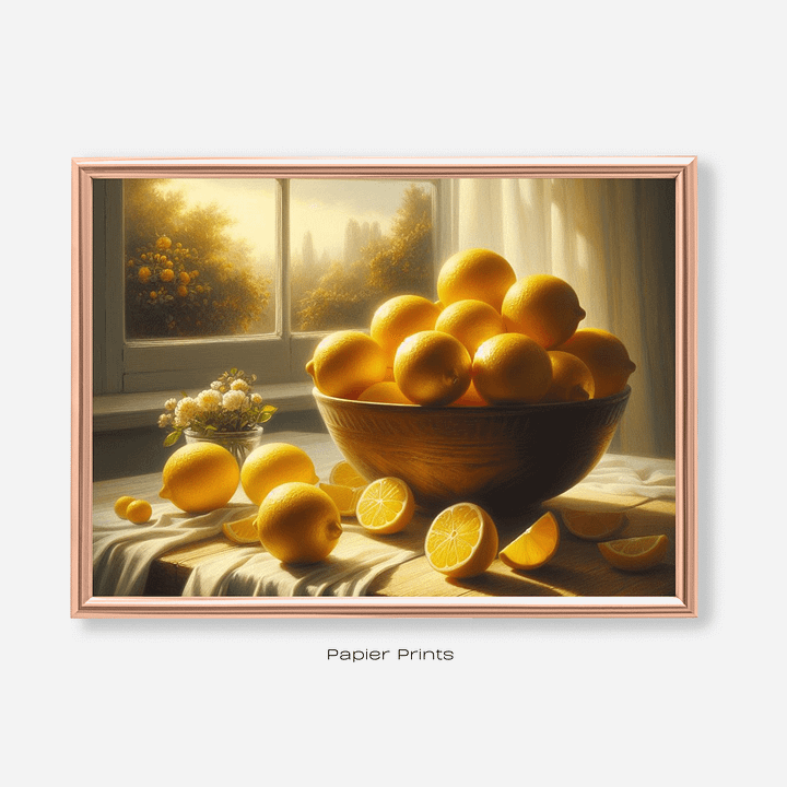 Still Life with Lemons - Oil Painting product image (1)