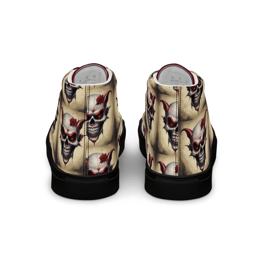Skull Rose Men's High Top Shoes product image (5)