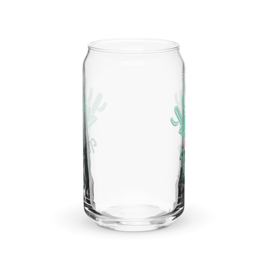 Cactus Mama Western Print Glass Can Cup With Or Without Lid product image (2)