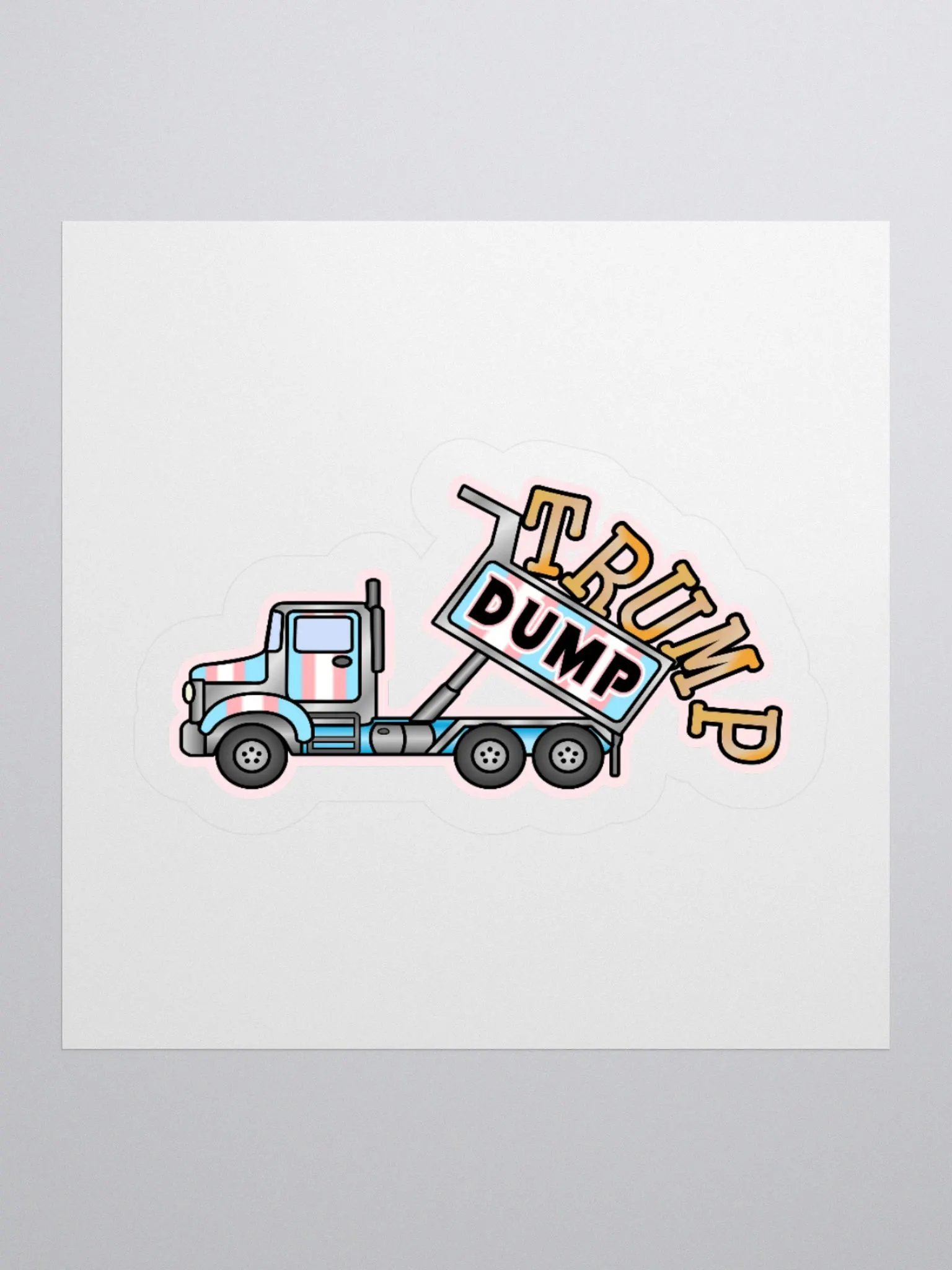 Dump T Trans Sticker product image (2)